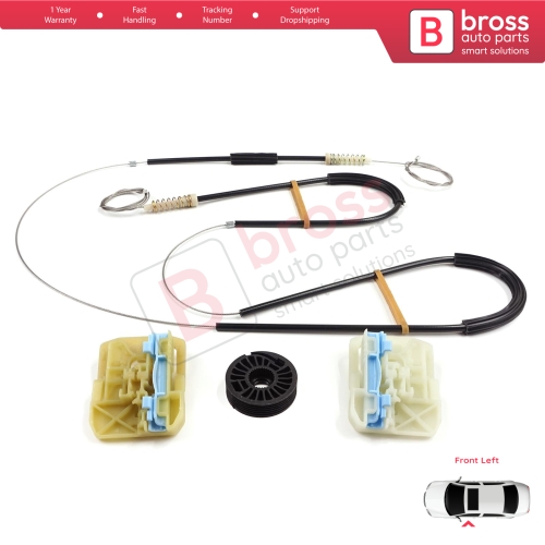 Window Regulator Repair Set Front Left Door for Skoda Octavia MK3 III 5E 2012-2021 4/5 Door 5E0837461