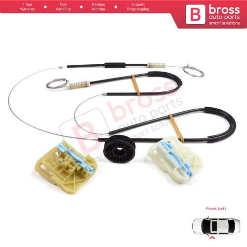 Window Regulator Repair Set Front Left Door for Skoda Octavia MK3 III 5E 2012-2021 4/5 Door 5E0837461