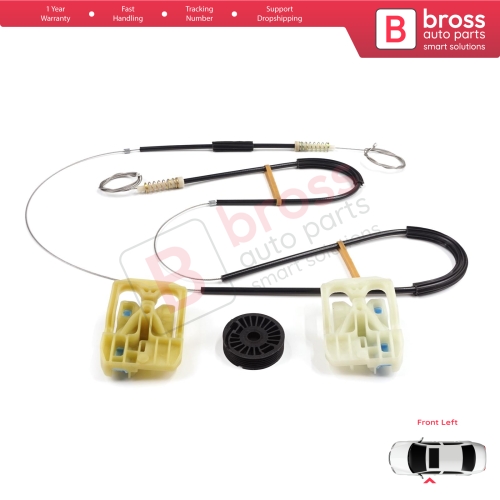 Window Regulator Repair Set Front Left Door for Skoda Octavia MK3 III 5E 2012-2021 4/5 Door 5E0837461