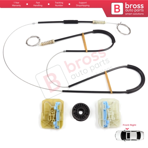 Window Regulator Repair Set Front Right Door for Skoda Octavia MK3 III 5E 2012-2021 4/5 Door 5E0837462