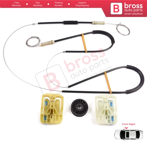 Window Regulator Repair Set Front Right Door for Skoda Octavia MK3 III 5E 2012-2021 4/5 Door 5E0837462