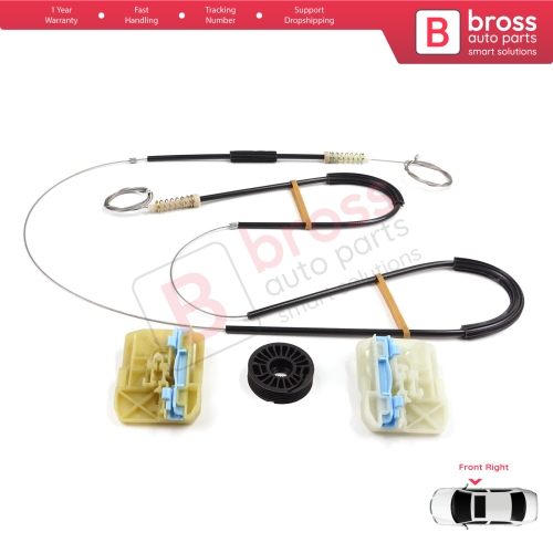 Window Regulator Repair Set Front Right Door for Skoda Octavia MK3 III 5E 2012-2021 4/5 Door 5E0837462
