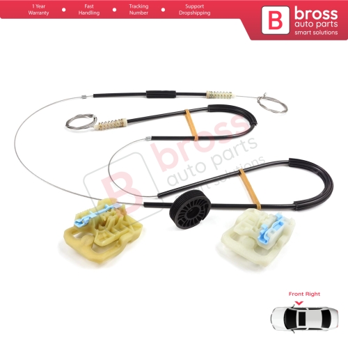 Window Regulator Repair Set Front Right Door for Skoda Octavia MK3 III 5E 2012-2021 4/5 Door 5E0837462