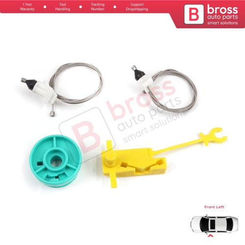 Manual Window Regulator Repair Set Front Left Door for Fiat Ducato MK2 230 244 Peugeot Boxer Citroen Jumper Relay 1994-2006