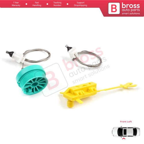 Manual Window Regulator Repair Set Front Left Door for Fiat Ducato MK2 230 244 Peugeot Boxer Citroen Jumper Relay 1994-2006