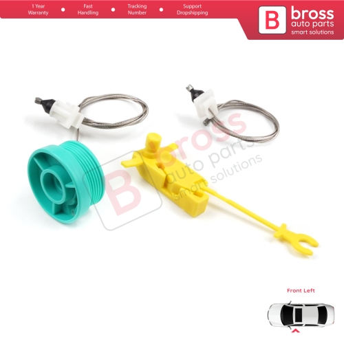 Manual Window Regulator Repair Set Front Left Door for Fiat Ducato MK2 230 244 Peugeot Boxer Citroen Jumper Relay 1994-2006
