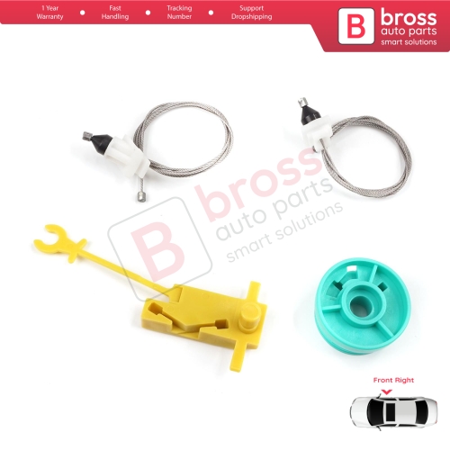 Manual Window Regulator Repair Set Front Right Door for Fiat Ducato MK2 230 244 Peugeot Boxer Citroen Jumper Relay 1994-2006