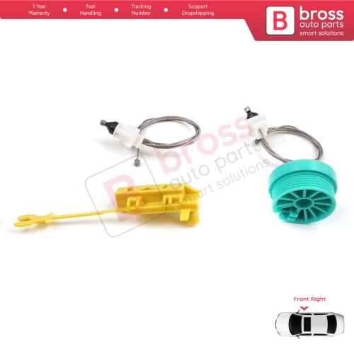 Manual Window Regulator Repair Set Front Right Door for Fiat Ducato MK2 230 244 Peugeot Boxer Citroen Jumper Relay 1994-2006