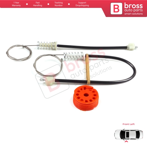 Window Regulator Repair Set Left Door for Honda S2000 AP1 AP2 1999-2009 72250-S2A-A03