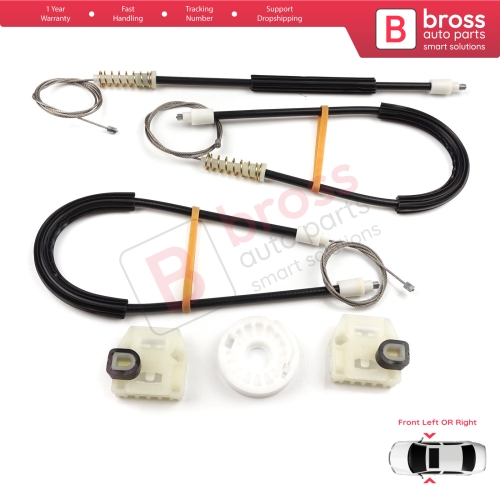 Window Regulator Repair Set Front Door for Seat Leon MK1 1M1 1999-2006 Seat Toledo MK2 1M2 1998-2004 4/5 Door 1M0837461A 1M0837462A