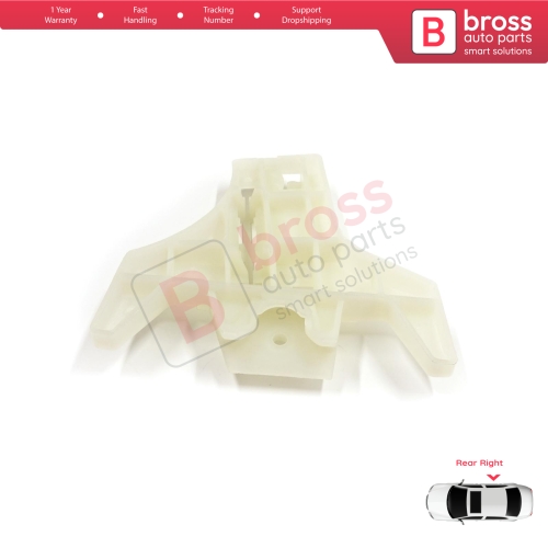 Window Regulator Repair Clips Rear Right Door for Hyundai Santa Fe CM 2005-2012 Elantra HD 2005-2011 834712B000