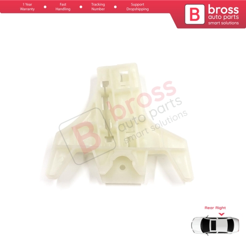 Window Regulator Repair Clips Rear Right Door for Hyundai Santa Fe CM 2005-2012 Elantra HD 2005-2011 834712B000