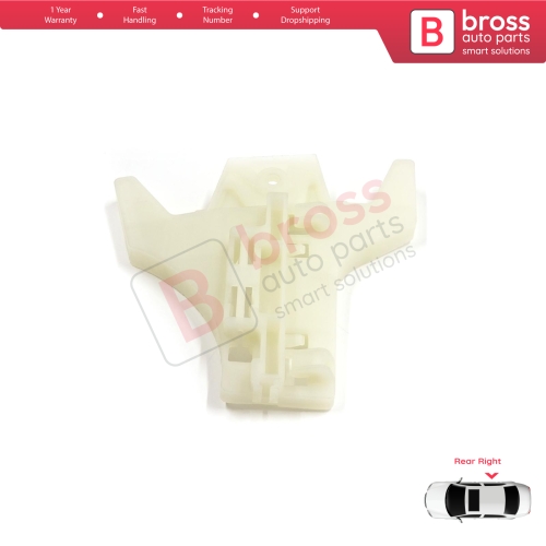 Window Regulator Repair Clips Rear Right Door for Hyundai Santa Fe CM 2005-2012 Elantra HD 2005-2011 834712B000