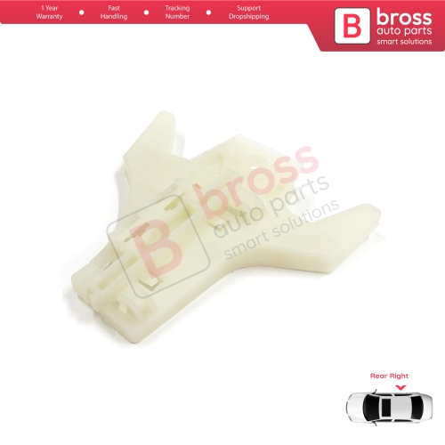 Window Regulator Repair Clips Rear Right Door for Hyundai Santa Fe CM 2005-2012 Elantra HD 2005-2011 834712B000