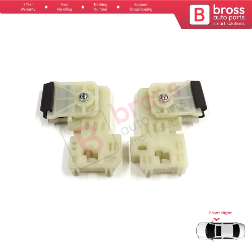 Window Regulator Repair Clips Front Right Door for Hyundai Elantra MK5 MD UD 2010-2016 4-Door Sedan 82481-3Y010