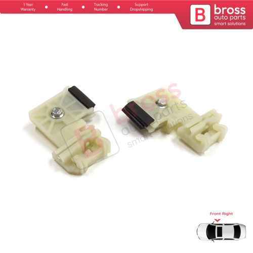 Window Regulator Repair Clips Front Right Door for Hyundai Elantra MK5 MD UD 2010-2016 4-Door Sedan 82481-3Y010