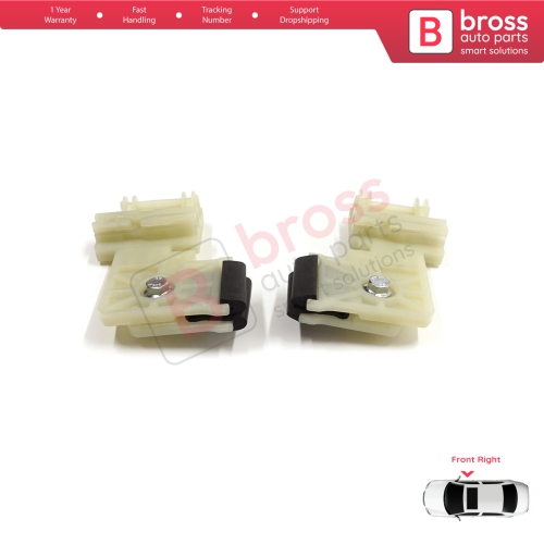 Window Regulator Repair Clips Front Right Door for Hyundai Elantra MK5 MD UD 2010-2016 4-Door Sedan 82481-3Y010