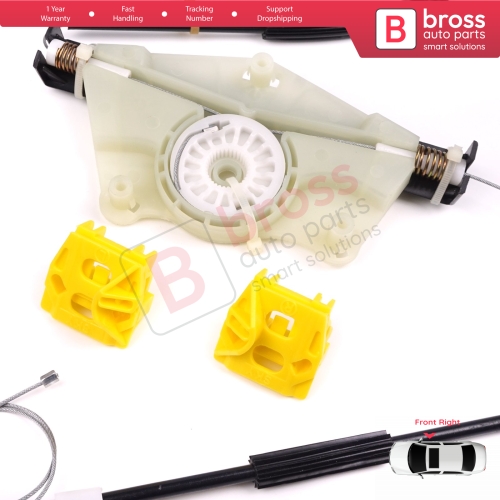 Power Window Regulator Repair Set Right Door for VW Golf MK4 1J1 1997-2006 2/3 Door Hatchback 1J3837462