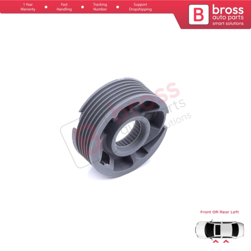 Window Regulator Repair Cable Roll Gear Reel Wheel Pulley Left for Range Rover L405 Sport L494 2013-2022 Land Rover Discovery L462