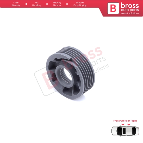 Window Regulator Repair Cable Roll Gear Reel Wheel Pulley Right for Range Rover L405 Sport L494 2013-2022 Land Rover Discovery L462