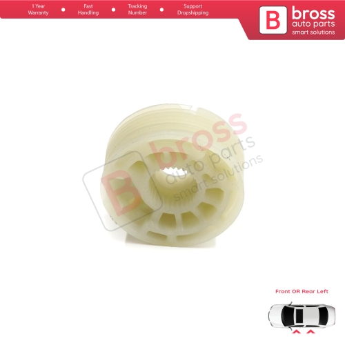 Window Regulator Repair Cable Roll Gear Reel Wheel Pulley Left for Hyundai Elantra MK5 MD UD MK6 AD ADA 2010-2022 4-Door