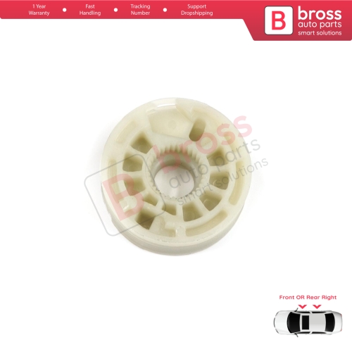 Window Regulator Repair Cable Roll Gear Reel Wheel Pulley Right for Hyundai Elantra MK5 MD UD MK6 AD ADA 2010-2022 4-Door