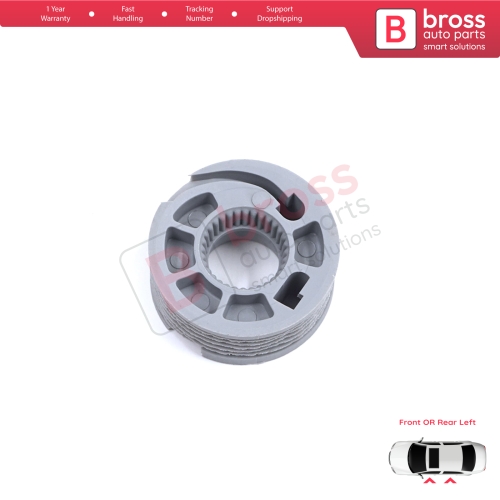 Window Regulator Repair Cable Roll Gear Reel Wheel Pulley Left Door for Land Rover Discovery MK5 L462 2017-On