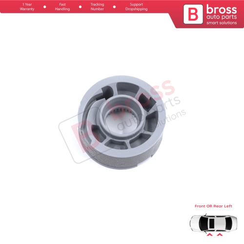 Window Regulator Repair Cable Roll Gear Reel Wheel Pulley Left Door for Land Rover Discovery MK5 L462 2017-On