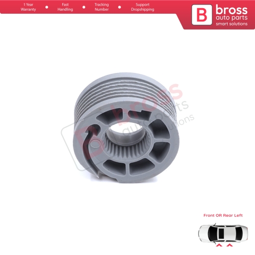 Window Regulator Repair Cable Roll Gear Reel Wheel Pulley Left Door for Land Rover Discovery MK5 L462 2017-On