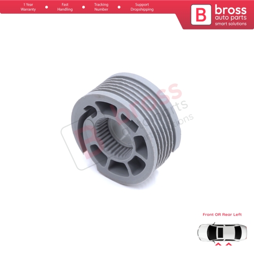 Window Regulator Repair Cable Roll Gear Reel Wheel Pulley Left Door for Land Rover Discovery MK5 L462 2017-On