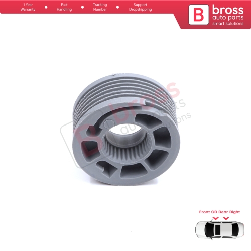 Window Regulator Repair Cable Roll Gear Reel Wheel Pulley Right Door for Land Rover Discovery MK5 L462 2017-On