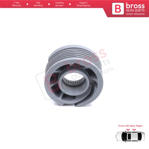 Window Regulator Repair Cable Roll Gear Reel Wheel Pulley Right Door for Land Rover Discovery MK5 L462 2017-On