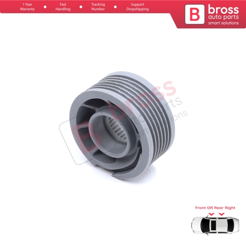 Window Regulator Repair Cable Roll Gear Reel Wheel Pulley Right Door for Land Rover Discovery MK5 L462 2017-On