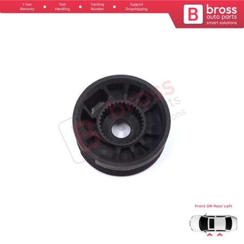 Window Regulator Repair Cable Roll Gear Reel Wheel Pulley Left Door for Citroen C-Elysee DD Peugeot 301 2012-On 9677416980