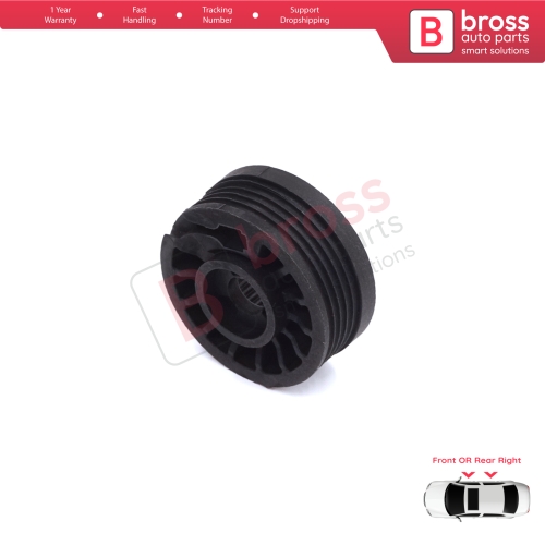 Window Regulator Repair Cable Roll Gear Reel Wheel Pulley Right Door for Citroen C-Elysee DD Peugeot 301 2012-On 9677416880