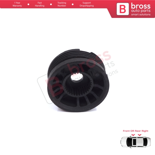 Window Regulator Repair Cable Roll Gear Reel Wheel Pulley Right Door for Citroen C-Elysee DD Peugeot 301 2012-On 9677416880