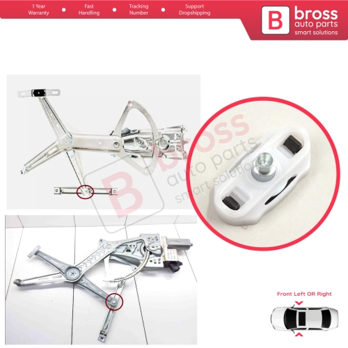 Front Window Regulator Sliding Pivot Guide Jaw Clips for Vauxhall Opel Astra H 2004-2014 Vectra C Z02 2002-2009 4/5 Door