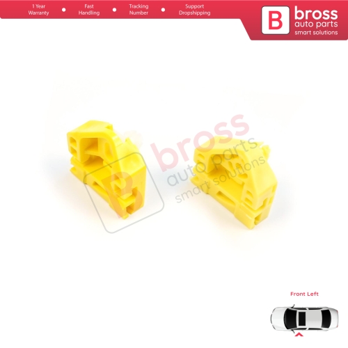 Window Regulator Repair Clips A+B Front Left for Renault Kangoo MK2 FW KW 2007-2021 Citan W415 807212230R