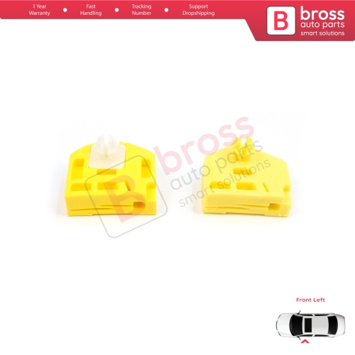 Window Regulator Repair Clips A+B Front Left for Renault Kangoo MK2 FW KW 2007-2021 Citan W415 807212230R