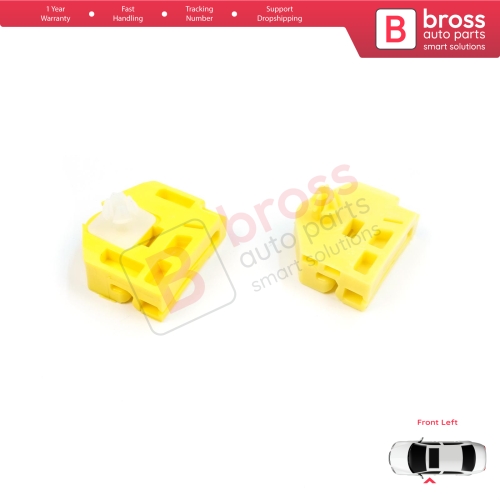 Window Regulator Repair Clips A+B Front Left for Renault Kangoo MK2 FW KW 2007-2021 Citan W415 807212230R