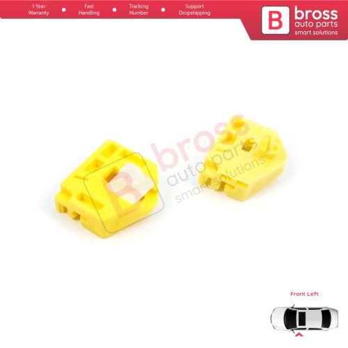 Window Regulator Repair Clips A+B Front Left for Renault Kangoo MK2 FW KW 2007-2021 Citan W415 807212230R