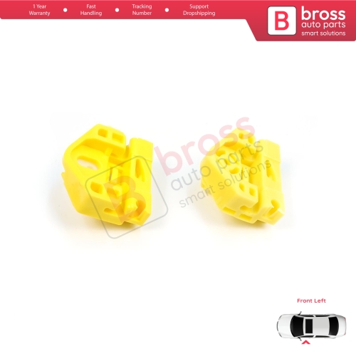 Window Regulator Repair Clips A+B Front Left for Renault Kangoo MK2 FW KW 2007-2021 Citan W415 807212230R