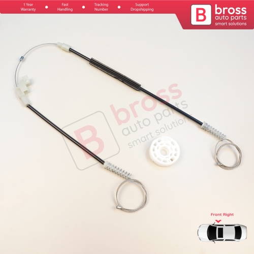 Window Regulator Repair Set Front Right for Mitsubishi Carisma DA 1995-2006 4/5 Door MR912460