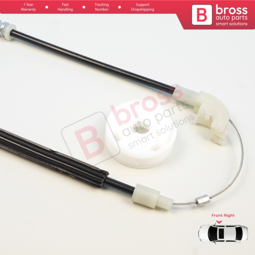 Window Regulator Repair Set Front Right for Mitsubishi Carisma DA 1995-2006 4/5 Door MR912460