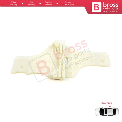 Window Regulator Repair Clips Rear Right Door for Peugeot 208 MK1 A9 CA CC CR 2012-2020 5-Door HB Van 2008 MK1 A94 CU 2013-2019 Estate Van