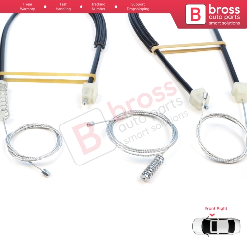 Window Regulator Repair Set Front Right Door for BMW 3 Series F30 F31 F35 F80 M3 2012-2019 51337281886