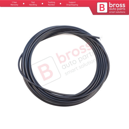 10 Meters Steel Cable Rope Wire Sound Isolation Protection Hose Inner Diameter 1.2 mm Outer Dia 4 mm for Universal Many Car Auto Motorcycle Models