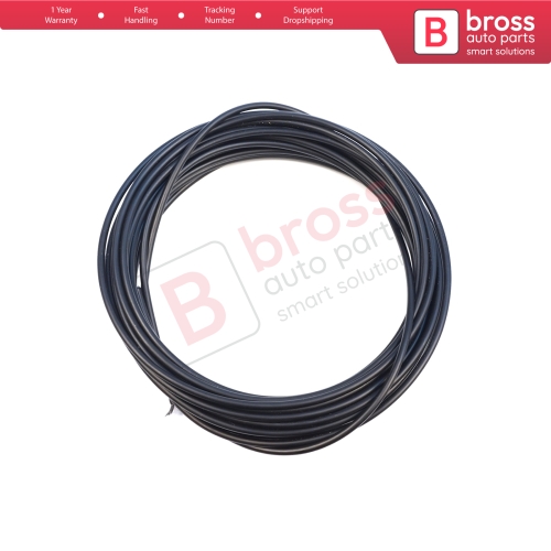 10 Meters Steel Cable Rope Wire Sound Isolation Protection Hose Inner Diameter 1.2 mm Outer Dia 4 mm for Universal Many Car Auto Motorcycle Models