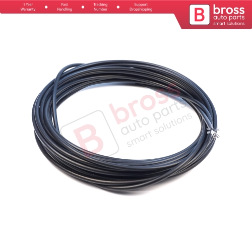 10 Meters Steel Cable Rope Wire Sound Isolation Protection Hose Inner Diameter 1.2 mm Outer Dia 4 mm for Universal Many Car Auto Motorcycle Models