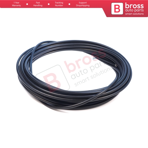 10 Meters Steel Cable Rope Wire Sound Isolation Protection Hose Inner Diameter 1.2 mm Outer Dia 4 mm for Universal Many Car Auto Motorcycle Models